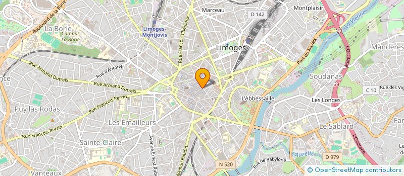 localisation de l'entreprise ANGIOMEDHOLDING à LIMOGES