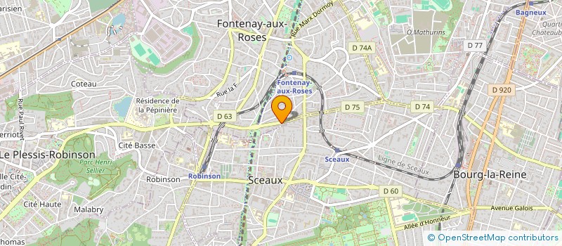localisation de l'entreprise ANGIOTHERAPEUTICS à FONTENAY-AUX-ROSES