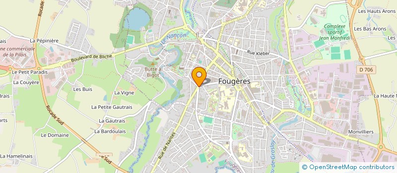 localisation de l'entreprise ANGKOR  FOUGERES