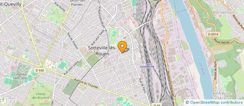 localisation de l'entreprise ANGLAD  SOTTEVILLE-LES-ROUEN