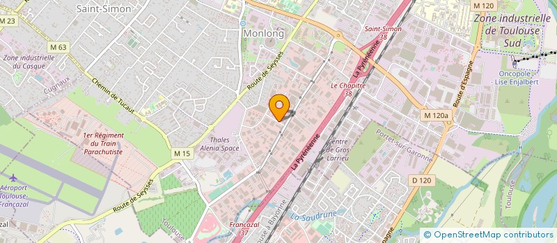 localisation de l'entreprise ANGLADE à TOULOUSE