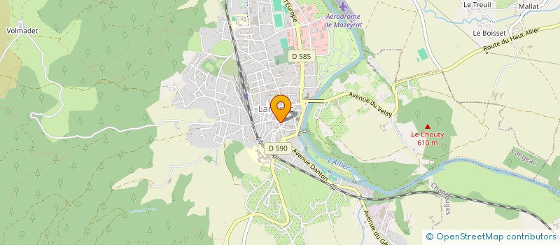 localisation de l'entreprise ANGLADE  LANGEAC