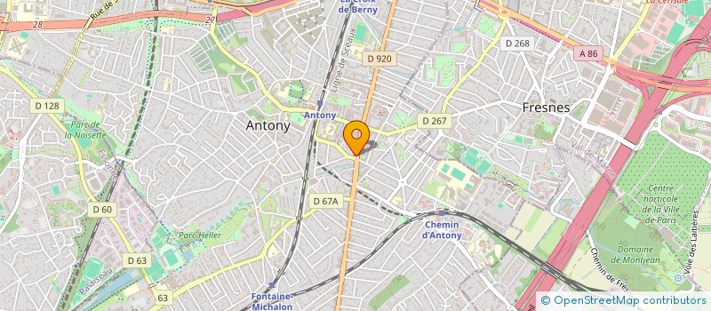 localisation de l'entreprise ANGLAIS @ ANTONY à ANTONY