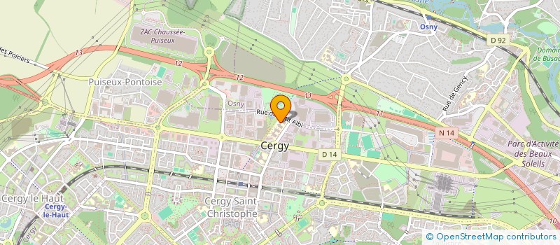 localisation de l'entreprise ANGLAIS @ CERGY  CERGY