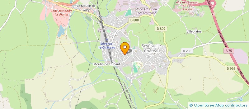 localisation de l'entreprise ANGLARS ENERGIE  SEVERAC D'AVEYRON