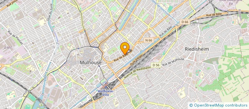 localisation de l'entreprise ANGLE 44 à MULHOUSE