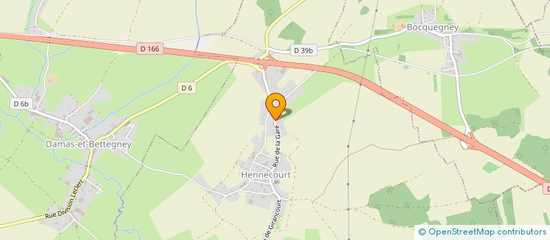 localisation de l'entreprise ANGLE DE VUE  HENNECOURT