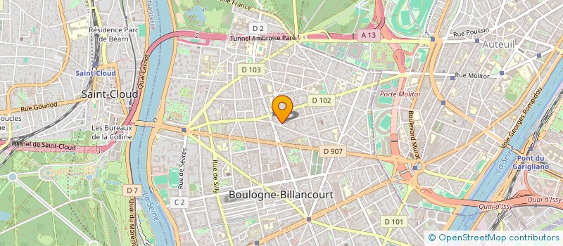 localisation de l'entreprise ANGLE DE VUES à BOULOGNE-BILLANCOURT