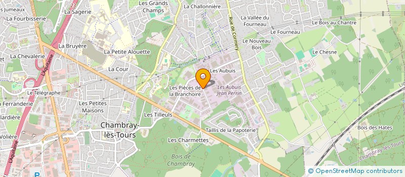 localisation de l'entreprise ANGLE DIFFUSION à CHAMBRAY-LES-TOURS