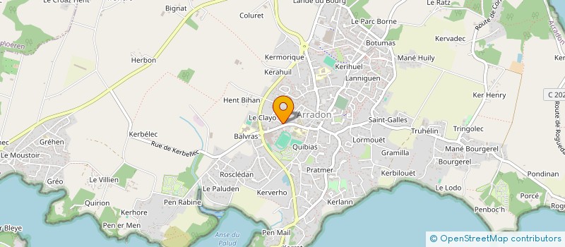 localisation de l'entreprise ANGLE DROIT à ARRADON