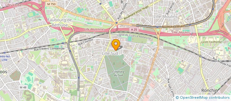 localisation de l'entreprise ANGLE DROIT SARL à LILLE