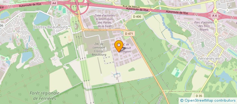 localisation de l'entreprise ANGLE M  COLLEGIEN