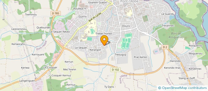 localisation de l'entreprise ANGLE MADEC  PONT-L'ABBE