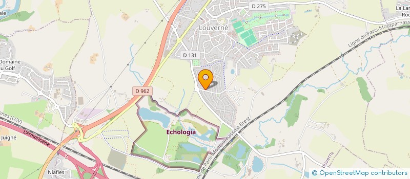 localisation de l'entreprise ANGLE ROND  LOUVERNE