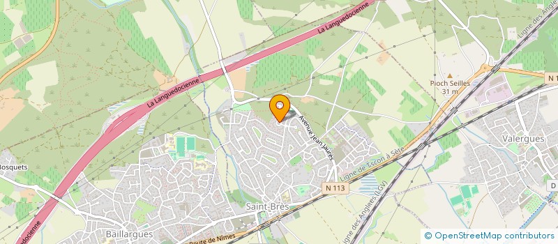 localisation de l'entreprise ANGLE VERT SERVICES PRO à BAILLARGUES