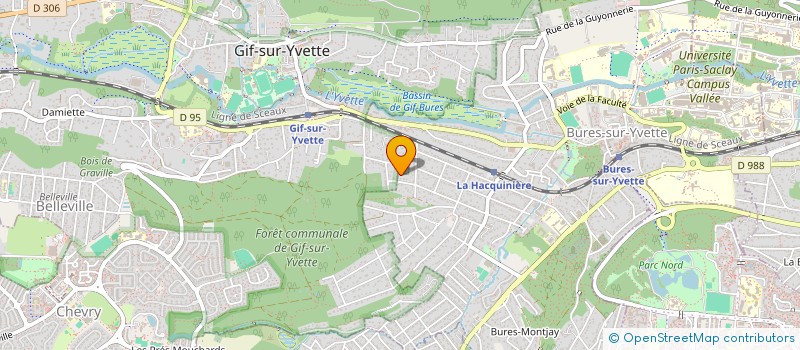 localisation de l'entreprise ANGLE33 à BURES-SUR-YVETTE