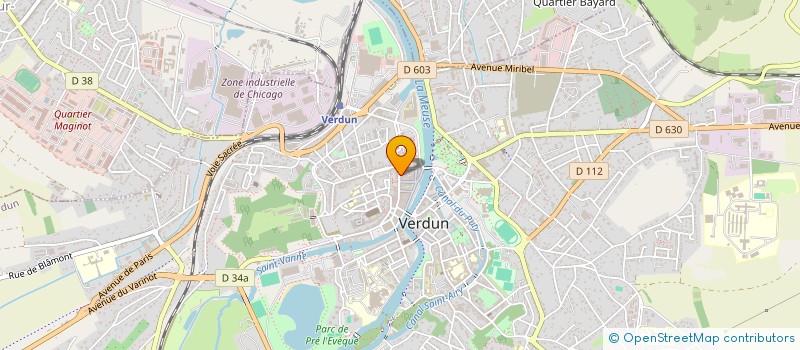 localisation de l'entreprise ANGLEDROIT. IMMO  VERDUN