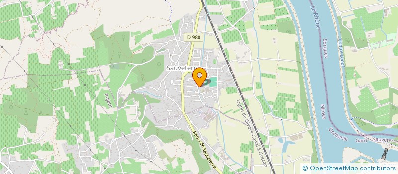 localisation de l'entreprise ANGLES MEDIPOLE  SAUVETERRE