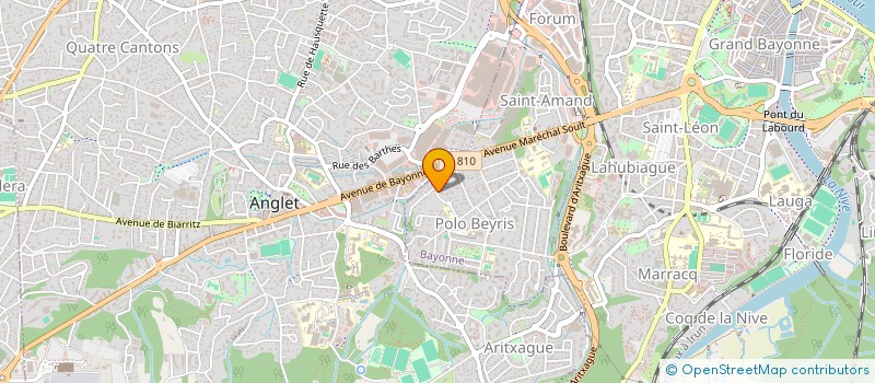 localisation de l'entreprise ANGLET FRANCE TRIATHLON à BAYONNE