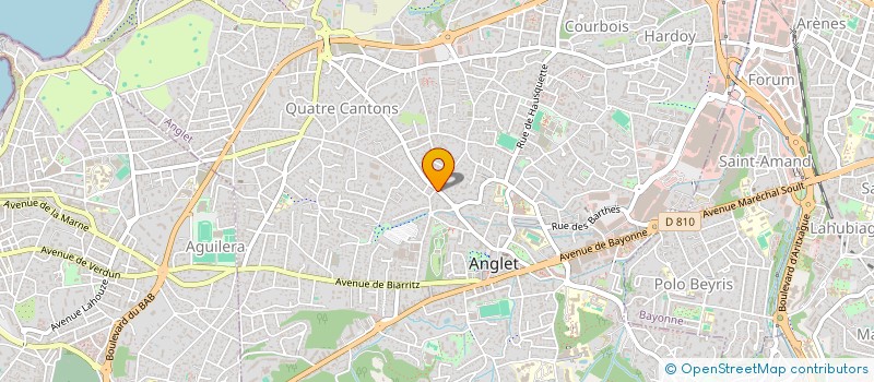 localisation de l'entreprise ANGLET IMMO  ANGLET