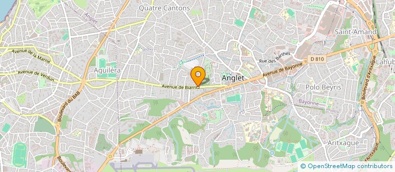 localisation de l'entreprise ANGLET PATRIMOINES  ANGLET