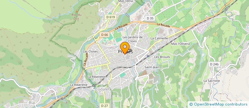 localisation de l'entreprise ANGLO CONSTRUCTION à PRADES