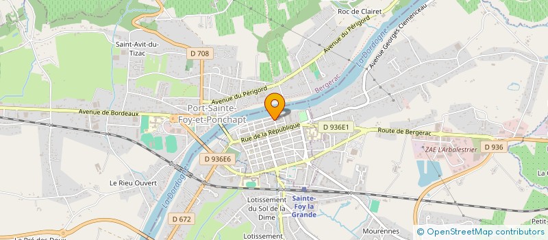 localisation de l'entreprise ANGLOBA  SAINTE-FOY-LA-GRANDE