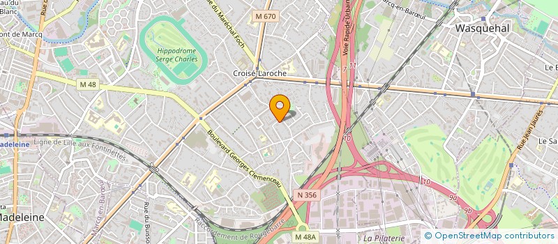 localisation de l'entreprise ANGLONOR à MARCQ-EN-BARŒUL