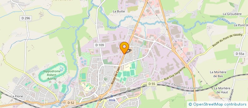 localisation de l'entreprise ANGLOPHONE à VIRE-NORMANDIE