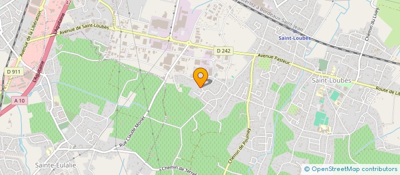 localisation de l'entreprise ANGLUMEAU BOX  SAINT-LOUBES