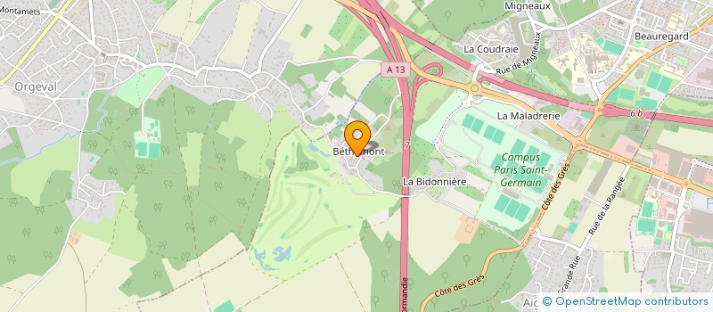 localisation de l'entreprise ANGMA à POISSY