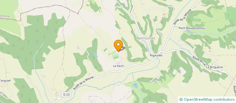 localisation de l'entreprise ANGO à LENDOU-EN-QUERCY