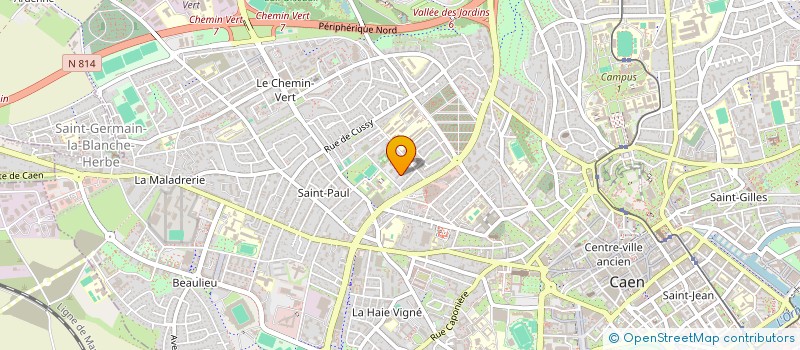 localisation de l'entreprise ANGO REGGAE à CAEN