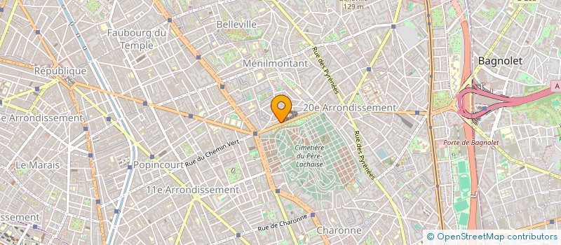 localisation de l'entreprise ANGO SERVICES à PARIS