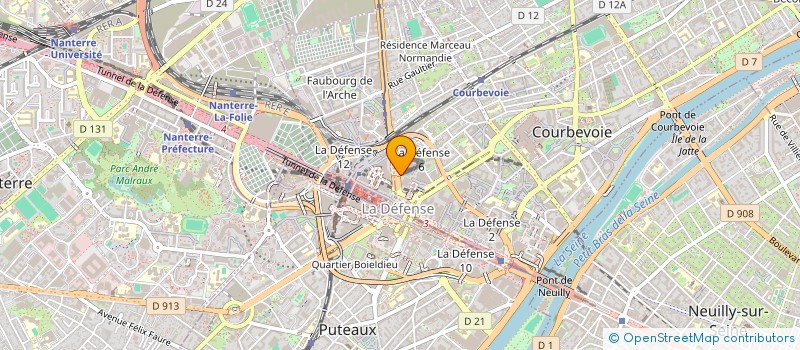 localisation de l'entreprise ANGOFLEX à COURBEVOIE