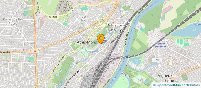 localisation de l'entreprise ANGOT05 à ATHIS-MONS