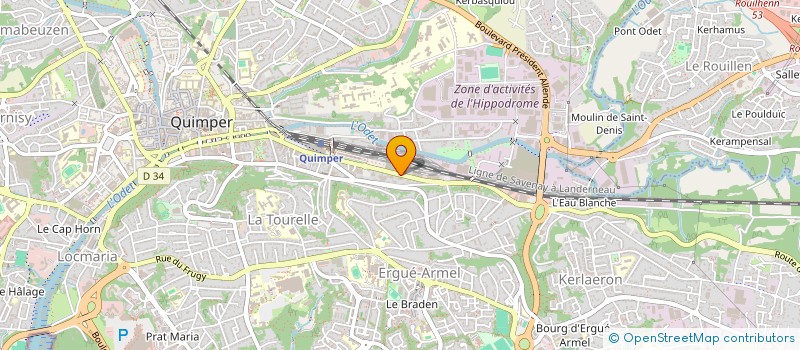 localisation de l'entreprise ANGOTTI à QUIMPER