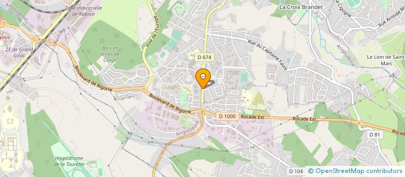 localisation de l'entreprise ANGOULEME AUTO BILAN à ANGOULEME