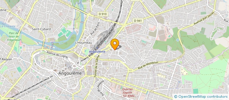 localisation de l'entreprise ANGOULEME CHARENTE HAND BALL à ANGOULEME
