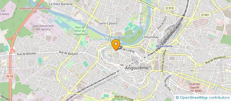 localisation de l'entreprise ANGOULEME DANSE à ANGOULEME