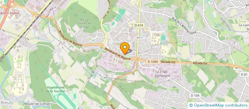localisation de l'entreprise ANGOULEME DIFFUSION SERVICES à ANGOULEME