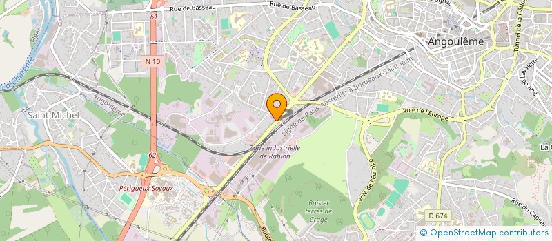 localisation de l'entreprise ANGOULEME DRIVE à ANGOULEME