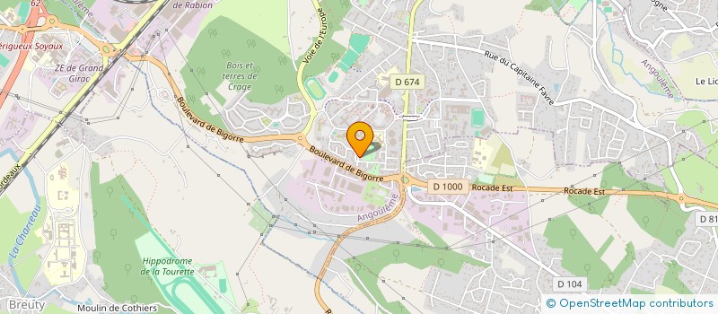 localisation de l'entreprise ANGOULEME GV à ANGOULEME