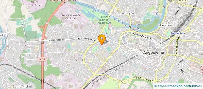 localisation de l'entreprise ANGOULEME JUDO à ANGOULEME