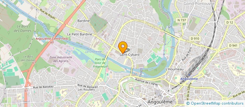 localisation de l'entreprise ANGOULEME MARKET à ANGOULEME