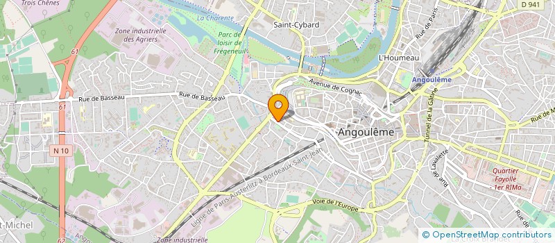 localisation de l'entreprise ANGOULEME MODELISME FERROVIAIRE à ANGOULEME