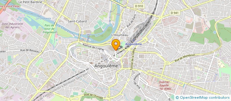 localisation de l'entreprise ANGOULEME NATATION CHARENTE à ANGOULEME