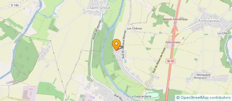 localisation de l'entreprise ANGOULEME RENOVATIONS SERVICES SARL  MANSLE-LES-FONTAINES