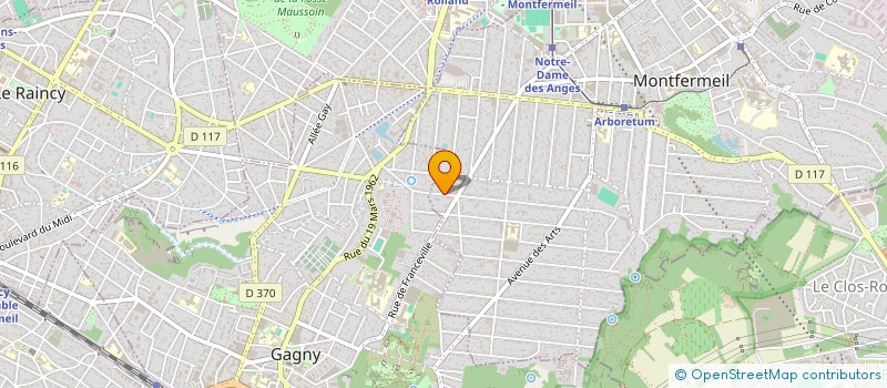 localisation de l'entreprise ANGOULENE à MONTFERMEIL