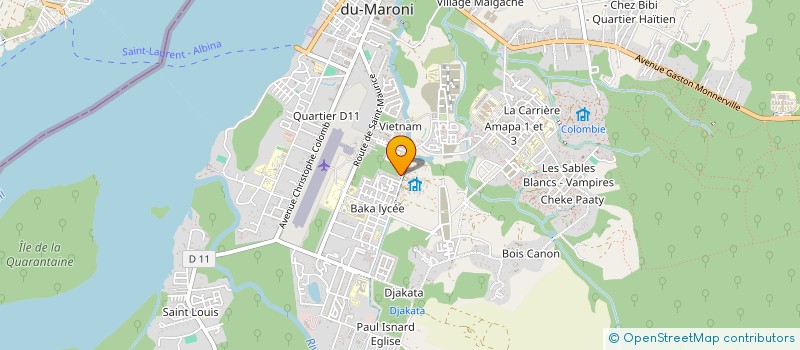 localisation de l'entreprise ANGOUNDA SARL à SAINT-LAURENT-DU-MARONI